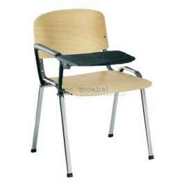 Stuhl Ramona Tablar Kunststoff schwarz Tablar rechts montiert Tablar abklappbar Sitz- und Rücken getrennt: Sitz- und Rückenfläche Buche, mindestens 9-fach verleimt, hochdruckverpresstes