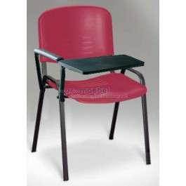 Stuhl Ramona Tablar Kunststoff schwarz Tablar rechts montiert Tablar abklappbar 1 Armlehne, Schreibtablar rechts Sitz- und Rücken getrennt: Sitz- und Rückenfläche Kunststoff Schalenfarben: aschgrau,