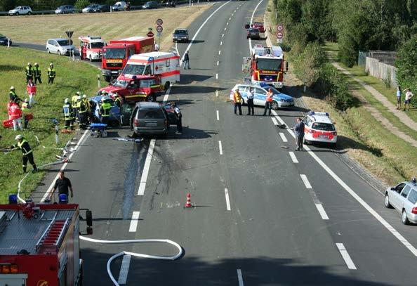 Weniger Unfälle mit Verletzten Zahl der Verkehrstoten gesunken Wurden 2011 noch 2.376 VU mit Personenschaden registriert, verringerte sich 2012 die Zahl dieser Verkehrsunfälle auf 2.