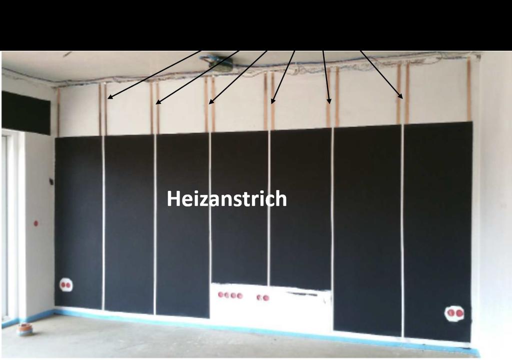 Einfache Installation Anwendung: für Boden, Decken und Wände Der Heizanstrich wird mit 24 Volt Niederspannung betrieben und gibt Strahlungswärme ab.