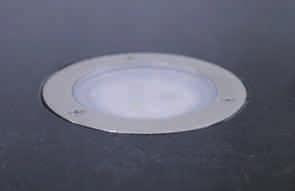 Material Edelstahl LED - Einbaustrahler Fundilux hochwertige Edelstahlabdeckung sehr geringe Einbautiefe (nur 14mm) Wasserdicht IP 68 Befahrbar