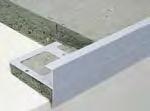 BALKON- UND TERRASSENSYSTEME 139 BLANKE MIHA BLANKE MIHA ist ein pulverlackbeschichtetes Aluminium-Abschlussprofil, mit dem der Querschnitt des Estrichs oder der Konstruktionsaufbau abgedeckt werden