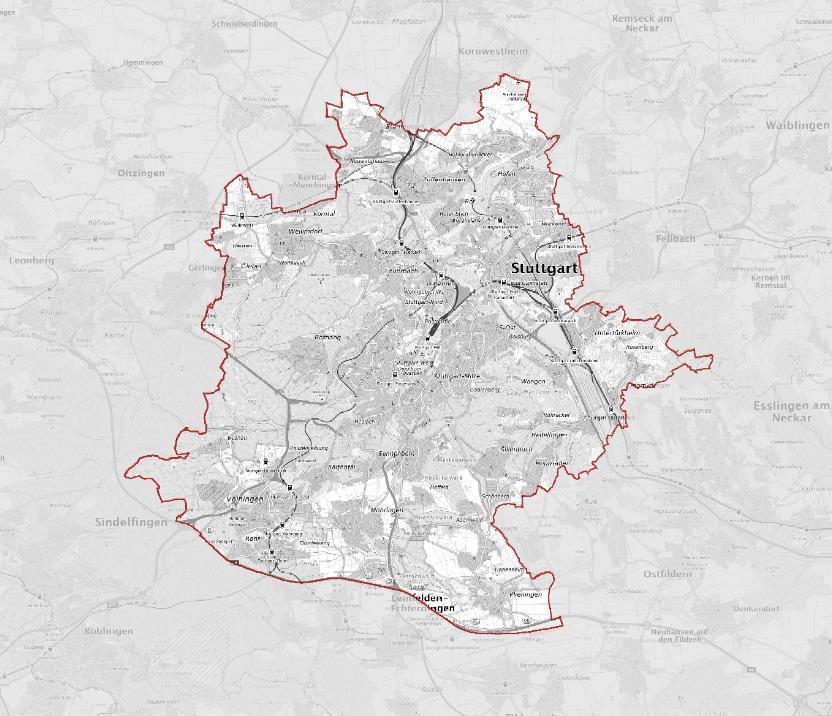 Die Pilotregionen Stadtregion Stuttgart Land Nordrhein-Westfalen Größe: