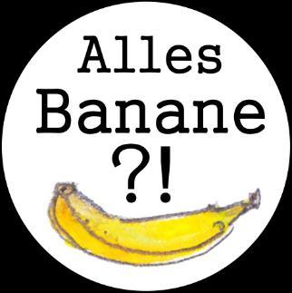 Alles Banane Sonnengelbe, kartonierte Würfelbox (5x5x5cm) mit BUNTen Gedanken : interessante Neuigkeiten über