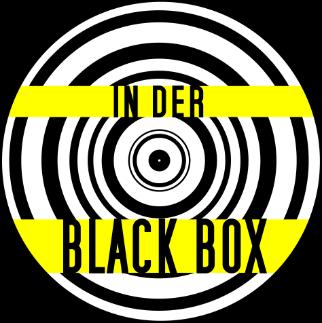 In der Black Box Schwarze, kartonierte Würfelbox (5x5x5cm) mit BUNTen Gedanken : Huuui, was da wohl los ist?! Alles ganz schwarz?!... Nicht nur.