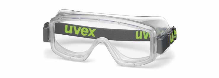 Die flexible, weiche Passform und die verstellbare Kopfbänderung bieten hohen Tragekomfort, sogar über Korrekturbrillen. Bestellinfo Schutzbrille 9405 Artikel-Nr.