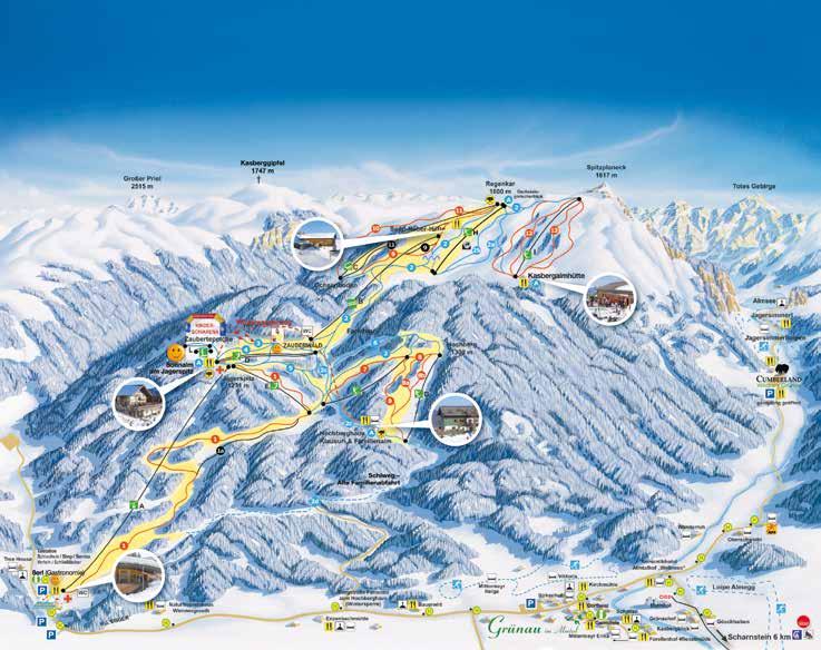 Obstacles, Wellenbahn und eigenem Lift Busparkplatz, Skischule und Skiverleih direkt bei der Talstation