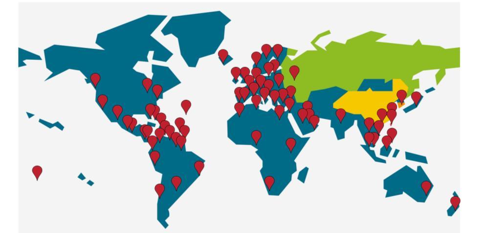 2016 19 Jahre Erfahrung, 87 Länder