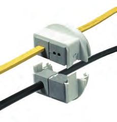 Teilbare Kabelverschraubungen Cabtite KVT Bei beengten Platzverhältnissen oder einer geringen Anzahl von Leitungen kommen KVT zur Einführung vorkonfektionierter Leitungen zum Einsatz.