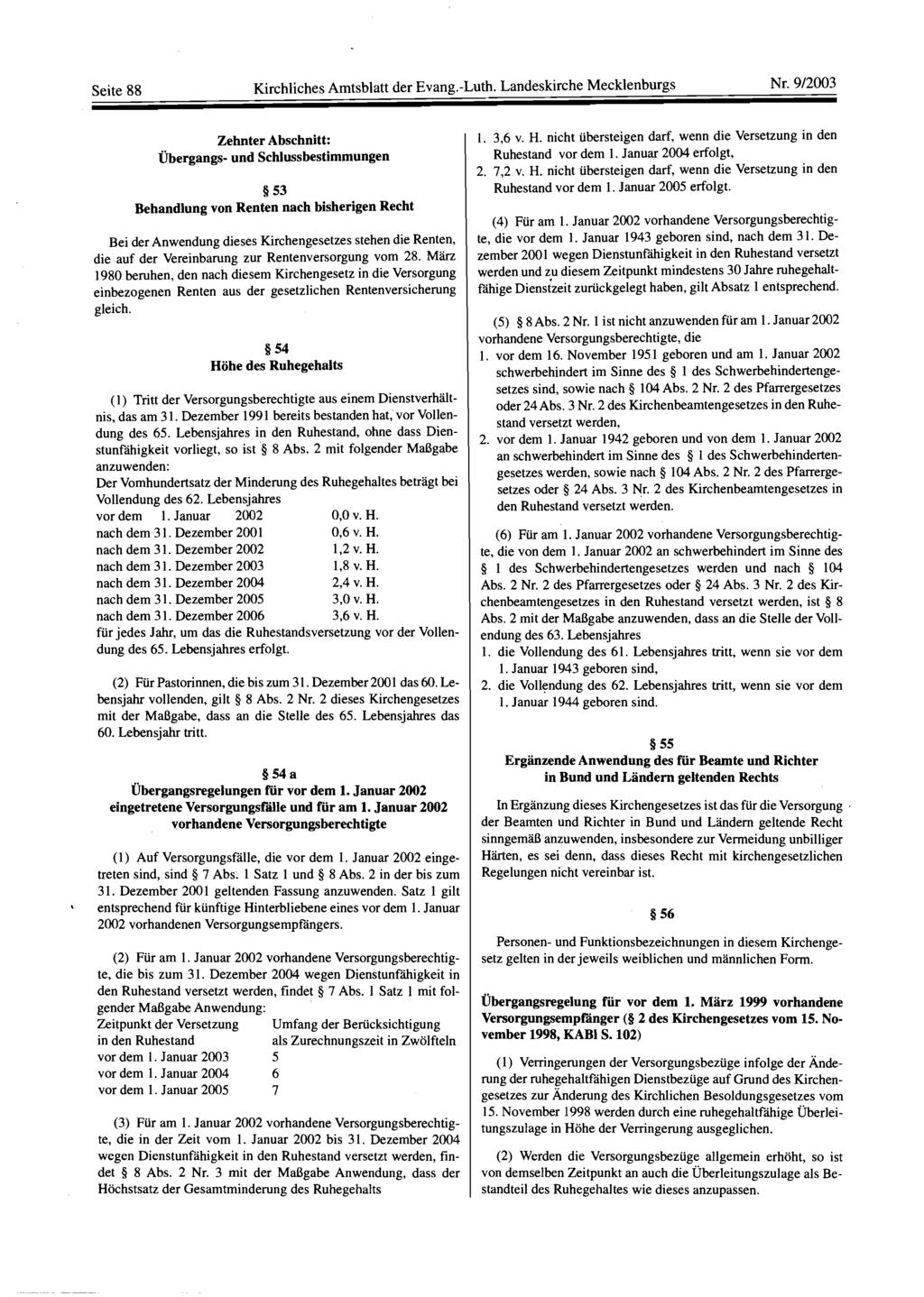 Seite 88 Kirchliches Amtsblatt der Evang.-Luth. Landeskirche Mecklenburgs Nr.