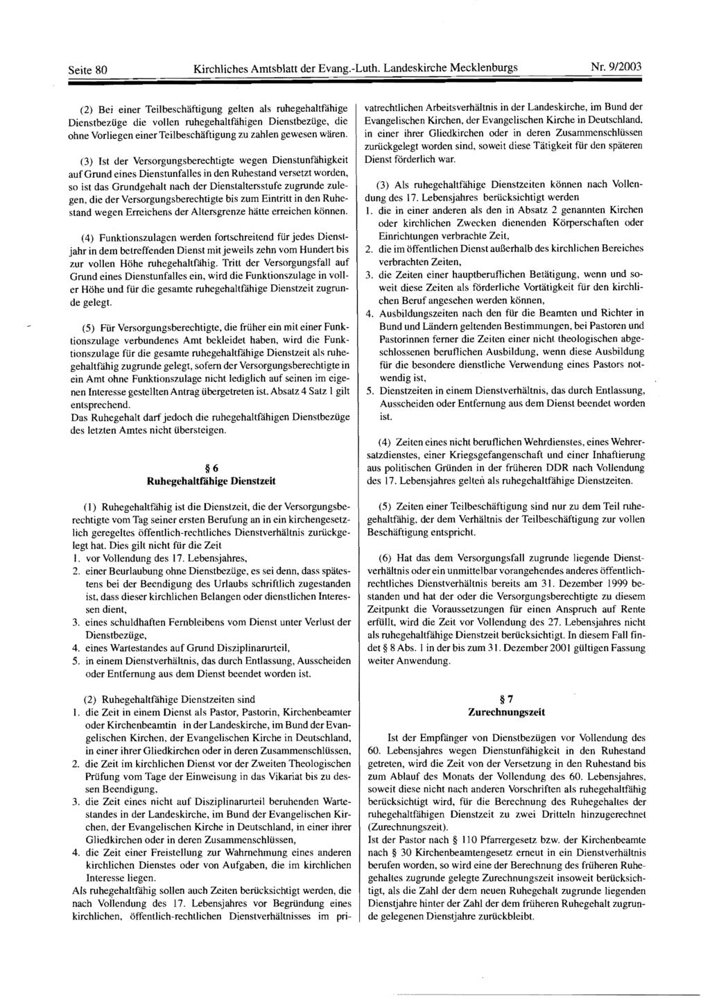 Seite 80 Kirchliches Amtsblatt der Evang.-Luth. Landeskirche Mecklenburgs Nr.