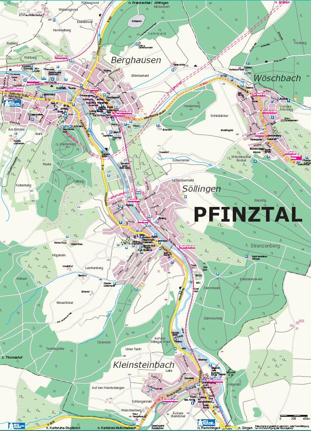 Vorstellung Pfinztal Die Gemeinde Pfinztal entstand 1974 im Zuge einer Verwaltungsreform aus den vier ehemals selbständigen Gemeinden