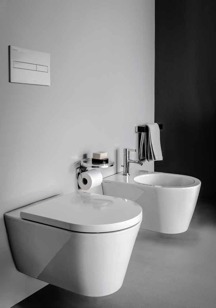 Wand-WC Wandbidet Bidetmischer Handtuchhalter 'Rail'