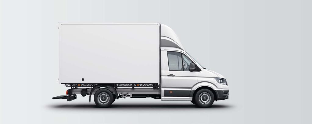 Kofferlösungen von Schmitz Cargobull auf Basis Crafter Fahrgestell. Der neu entwickelte Leichtbaukoffer von Schmitz Cargobull verbindet Alltagstauglichkeit mit Wirtschaftlichkeit.