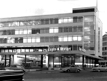 Wichtiger Medienstandort seit über 100 Jahren Das erste Gebäude von Tamedia (damals noch Tages-Anzeiger für Stadt und Kanton Zürich AG) auf dem Werdareal wird im Jahr 1902 bezogen.