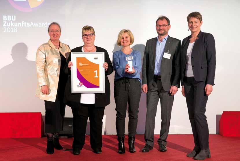 Die Genossenschaft gewann den 1. Preis Der 1. Preis des BBU-ZukunftsAwards Fokus: Mensch ging im Jahr 2018 an unsere Genossenschaft.