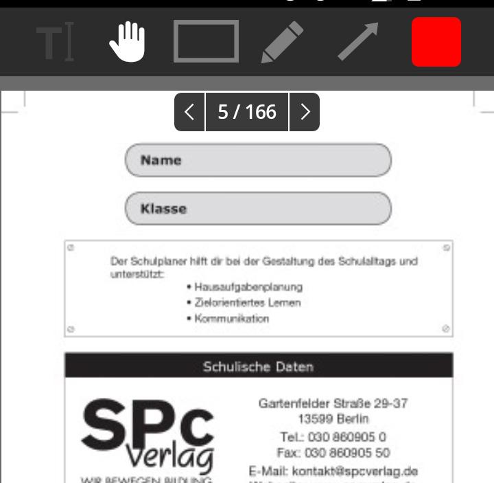 SPc Verlag Smartphone 12 Sobald Sie auf die orange Schaltfläche geklickt haben, erscheinen am oberen Bildrand die