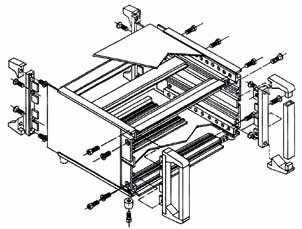 Erklärung - Tischgehäuse Serie 300 Technik Lieferform Die mit Schrauben M 4 an speziellen Seitenwänden befestigten Systemschienen bilden die Basis des Gehäuses.