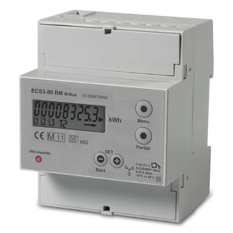 Serie ECSEM Elektronische Impulsgeber-Energiezähler der Serie ECSEM Einsatzgebiete Elektronische Energiezähler werden in der Hauptsache zur Erfassung von Wirk- und Blindarbeit verwendet.