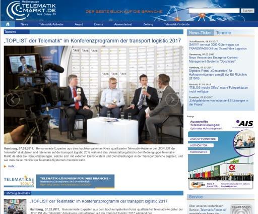 TV News über und von der Telematik-Branche im deutschsprachigen Raum. telematik-markt.