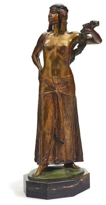 8/8 Orientalische Tänzerin (Salome) Bronze. Kat.