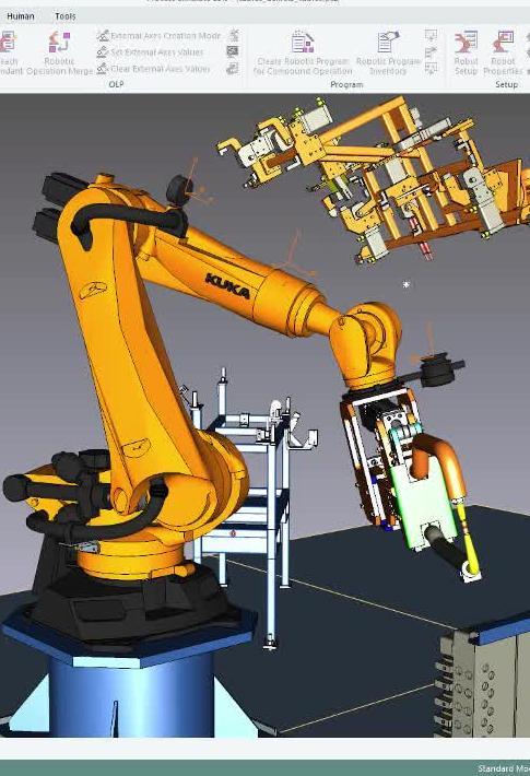 Entscheidungshilfe für das richtige Simulationsmodell TECNOMATIX Process Simulate NX Mechatronics Concept Designer Off-Line Roboter