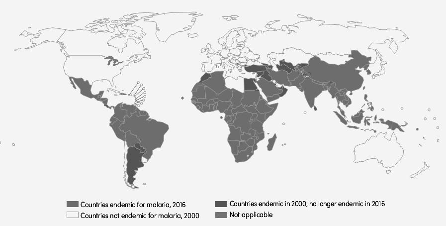 Stand der Malaria-Elimination WHO: World Malaria
