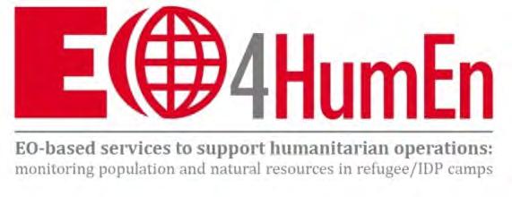 Das Projekt EO4HumEn EO4HUMEN EO4HumEn: EO-based services to support humanitarian operations: monitoring population and natural resources in refugee/idp camps Hauptanliegen: Entwicklung