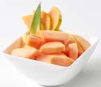 Geschnittene Früchte und Fruchtsalate Melonen grün Würfel grob Art.-Nr. 35586 800 g Mangos geschnitten Art.-Nr. 35505 Art.