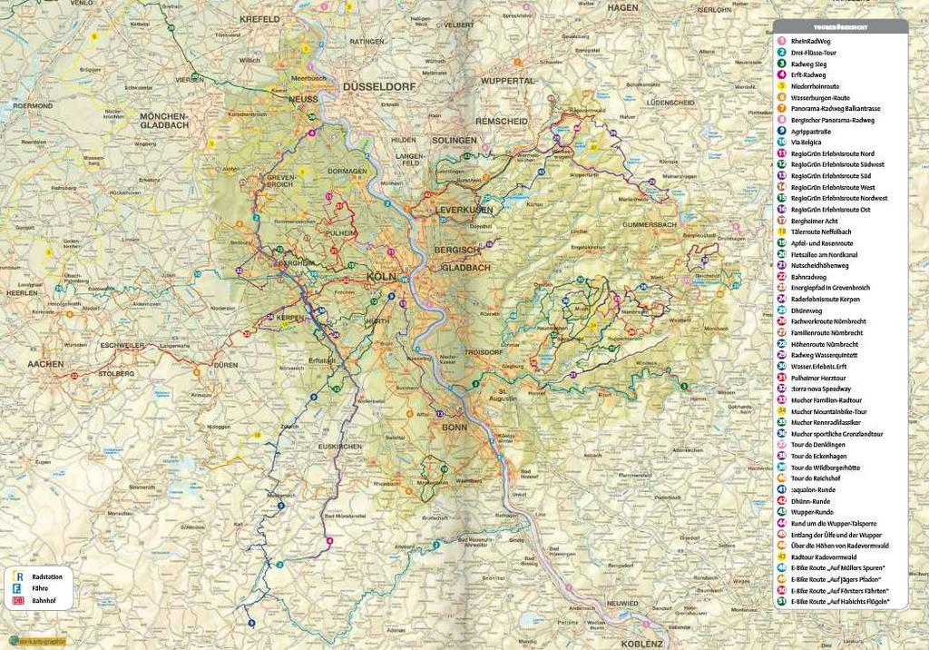Die RadRegionRheinland 3500 km Radwegenetz 430 Knotenpunkte 80 Tages- & Mehrtagesrouten 8 Kreise bzw.