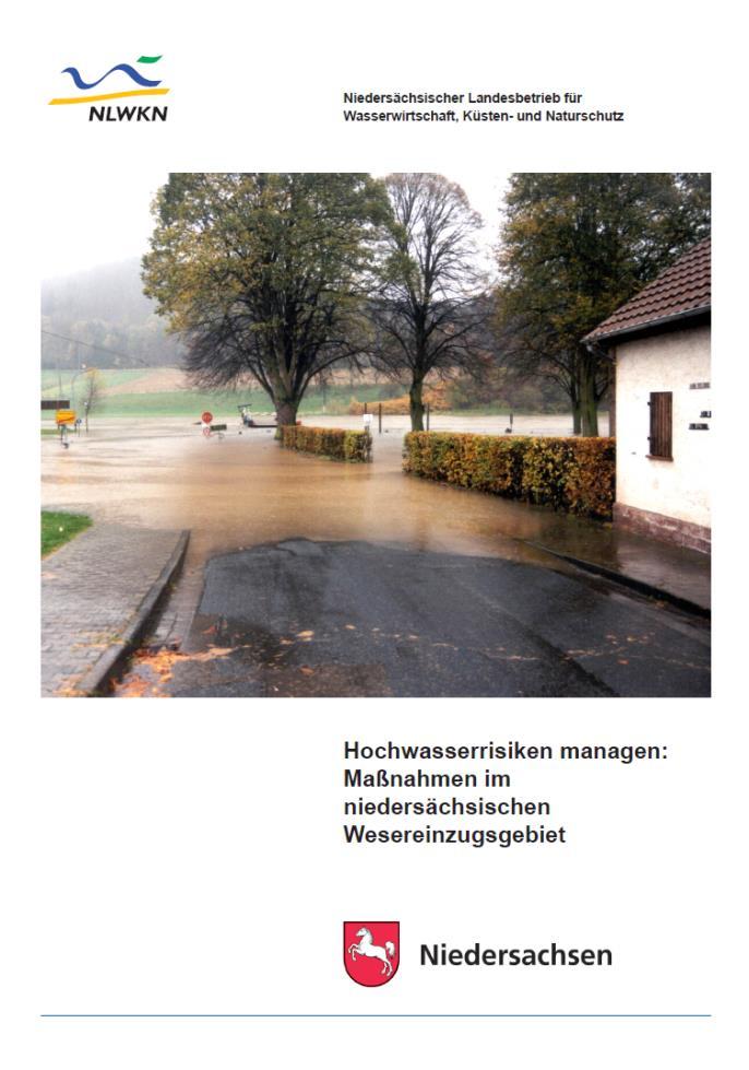 Die niedersächsischen Maßnahmenberichte Vier Broschüren für die Flussgebiete von Elbe, Ems, Weser und Vechte