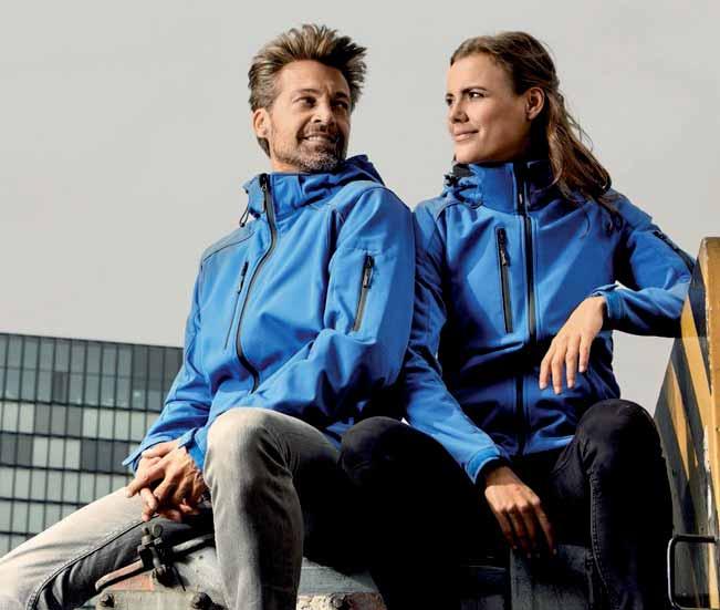 7850/7855 Men: S 5 XL, Women: S XXXL 310 g/m 2 95 % Polyester, 5 % Elasthan (außen), 100 % Polyester (innen) 97 Men s Softshell Jacket 7850 & Women s Softshell Jacket 7855 2New Colour Softshell