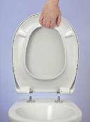 Seine porenfreie Oberfläche sorgt zusätzlich für besten Hygienekomfort. Neben den WC-Sitzen aus Duroplast, gibt es noch Toilettensitze aus Thermoplast.