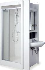 Durch die sehr flache Ausführung des Duschbodenelements ist außerdem für einen niedrigen und damit bequemen Einstieg in den Duschbereich gesorgt.