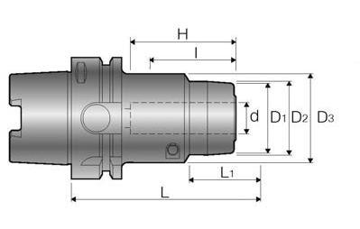 PHC-H Hochdruck-Dehnspannfutter High Pressure Hydro Chuck NT TOOL max. Einspannlänge min.