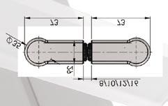 Griffpaar: BZ80900BGR Griff einseitig: BZ40900BGR Sonderlängen auf