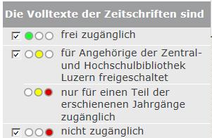 Die Ampel innerhalb der EZB gibt an, ob und wie eine Zeitschrift zugänglich ist: Die Liste aller Online- Zeitschriften findet man unter: http://rzblx1.uniregensburg.