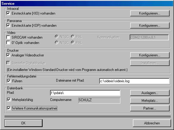 Seite 1/6 Allgemein Servicepasswort: - akt. Datum TTMM rückwärts eingeben (z.b.: 29.08. Passwort 8092 ) Um die Copyrightinformation beim Start zu unterdrücken, ist in der Datei Sidexis.