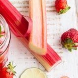 Zutaten: Rhabarber - Erdbeer - Drink 50 g frischer grüner