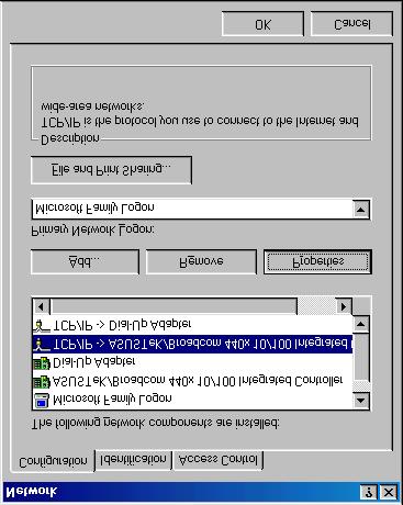Kurz-Bedienungsanleitung Konfiguration unter Windows 98/ME 1.