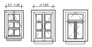 6.2.3 Fenster in Fachwerkgebäuden In Fachwerkgebäuden sind die Fenster außenbündig einzubauen und
