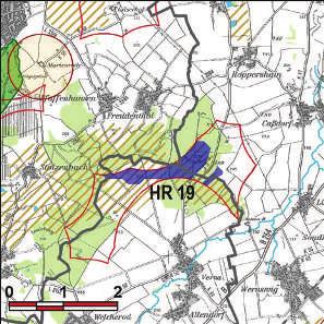 Kennung: HR 19 Batzenberg Borken, Frielendorf, Homberg Freudenthal, Stolzenbach; Verna; Caßdorf, Lützelwig Flächengröße Suchraum: 74 ha Vorranggebiet: 59 ha 5.75 m/s bis unter 6.