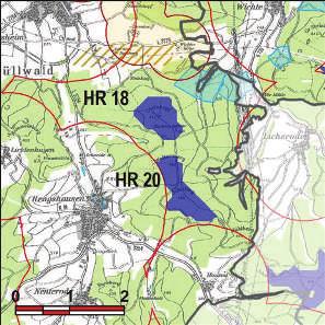 Kennung: HR 20 Schilling Knüllwald Rengshausen Flächengröße Suchraum: 64 ha Vorranggebiet: 57 ha 5.75 m/s bis unter 6.