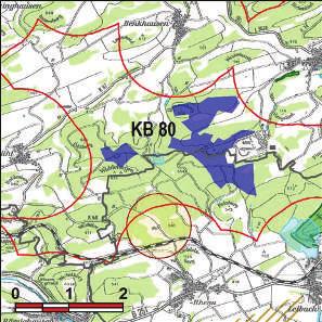 Kennung: KB 80 Flächengröße Hohen Rade Diemelsee; Korbach Flechtdorf, Schweinsbühl, Benkhausen; Rhena, Korbach Suchraum: Vorranggebiet: 146 ha 5.75 m/s bis unter 6.