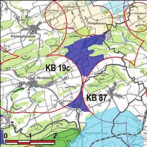 Kennung: KB 87 Flechtdorf/Helmscheid Diemelsee, Korbach Flechtdorf, Helmscheid Flächengröße Suchraum: Vorranggebiet: 32 ha 5.75 m/s bis unter 6.
