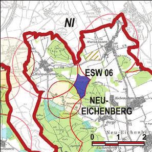 Kennung: ESW 06 Eichholz Neu-Eichenberg, Hermannrode, Hebenshausen Flächengröße Suchraum: 607 ha Vorranggebiet: 35 ha 5.