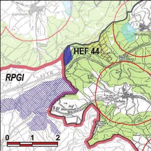 Kennung: HEF 44 Frohnkreuzkopf, Rimberg Breitenbach am Herzberg Gehau Flächengröße Suchraum: 167 ha Vorranggebiet: 20 ha 5.75 m/s bis unter 6.