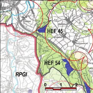 Kennung: HEF 45 Werngeskuppe Haunetal Wehrda, Wetzlos Flächengröße Suchraum: 147 ha Vorranggebiet: 17 ha 5.75 m/s bis unter 6.