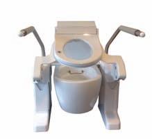 Typ Bariatric (BA) AER-225 AER-11 Dieser Toilettenlift empfiehlt sich für Benutzer mit höherem Körpergewicht. Die maximale Belastung liegt bei 250 kg.