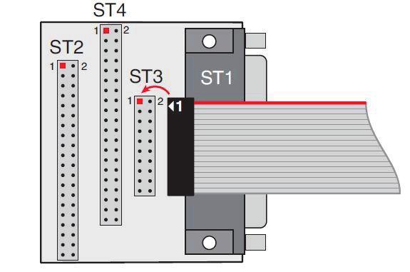 Adapterkarte ME AB-D78/IDC Die optionale Adapterkarte ME AB-D78/IDC (78-polige Sub-D-Stecker auf Stiftstecker) führt zwischen jeder Signalleitung eine Masseleitung mit.
